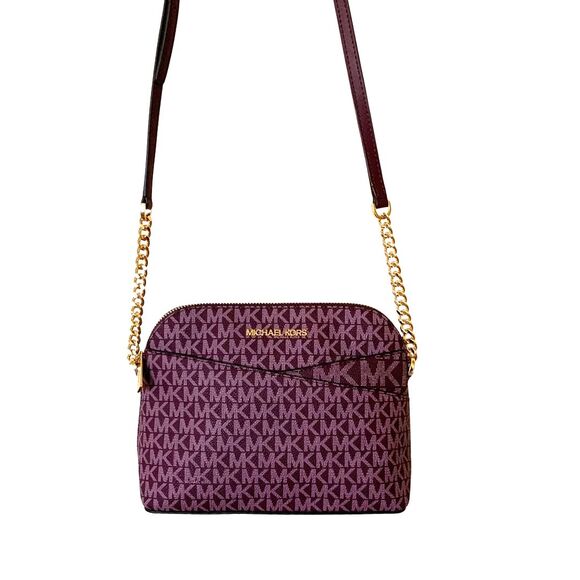 Michael Kors Jet Set Burgundy/Purple Crossbody Bag Coated canvas - Picture 4 of 12